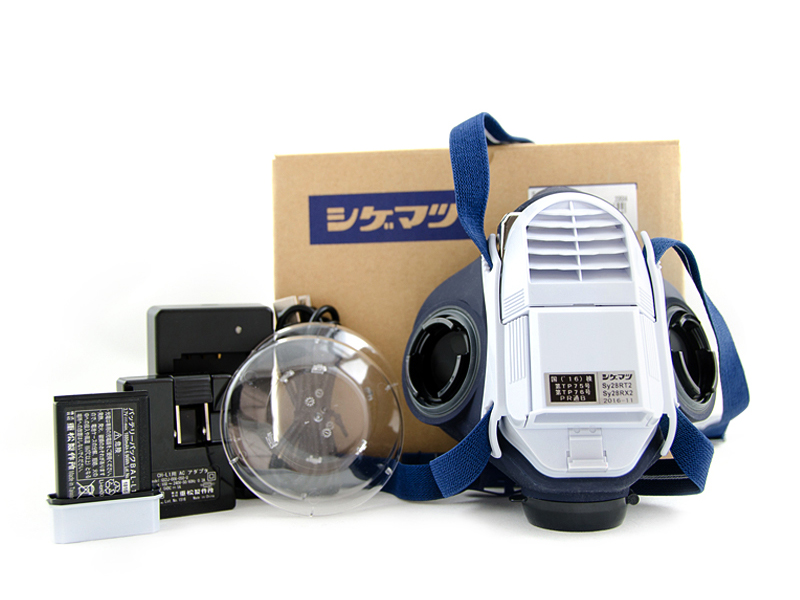 SHIGEMATSU重松制作所SY28R電動呼吸防粉塵面具送風工業(yè)油霧粉塵(圖5)